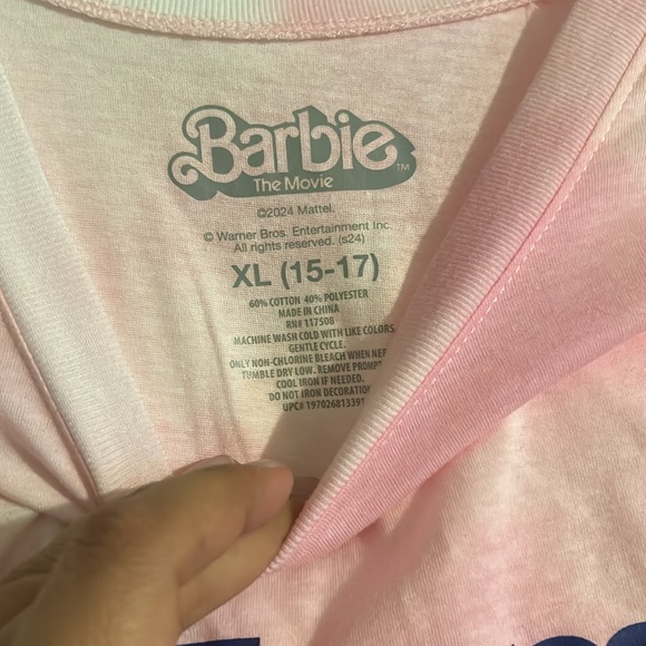 NWT Barbie the Movie Medium I Am Kenough Pink tie dye tshirt womens - Picture 2 of 3